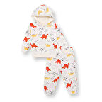 HelloBaby Erkek Bebek Cool Dino Eşofman Takımı Uzun Kol Lastikli Paça