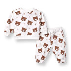 HelloBaby Erkek Bebek Camp Life  Eşofman Takımı Bisiklet Yaka Uzun Kol Lastikli Paça