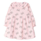 HelloBaby Kız Bebek Elbise Forest Flower Düğmeli Uzun Kol