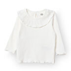 HelloBaby Kız Bebek Yenidoğan Sweatshirt Düğmeli Kaşkorse Bisiklet Yaka Uzun Kol