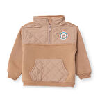 HelloBaby Erkek Bebek Sweatshirt Fermuarlı Camp Life Uzun Kol