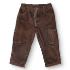 HelloBaby Erkek Bebek Camp Life Eşofman Alt Fitilli Kadife Dokuma Lastikli Paça