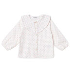 HelloBaby Kız Bebek Gömlek Düğmeli Bebe Yaka Uzun Kol