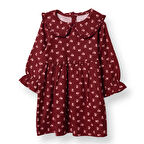 HelloBaby Kız Bebek Elbise Bisiklet Yaka Uzun Kol