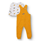 HelloBaby Erkek Bebek Salopet-Sweatshirt İki İplik Bisiklet Yaka Uzun Kol Reçme Paça