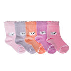 HelloBaby Kız Bebek 5'li Soket Çorap Renkli