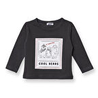 HelloBaby Erkek Bebek Uzun Kol Tshirt Cool Boy Bisiklet Yaka