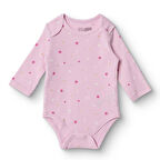 HelloBaby Kız Bebek Uzun Kol Body Ribana Zarf Yaka Uzun Kol