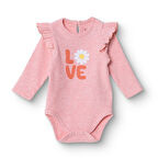 HelloBaby Kız Bebek Uzun Kol Body Kaşkorse Bisiklet Yaka Uzun Kol