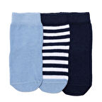 HelloBaby Erkek Bebek 3lü Kaydırmaz Çorap