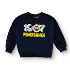 Fenerbahçe Unisex Sweatshirt İki İplik Bisiklet Yaka Uzun Kol