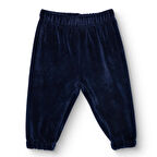 HelloBaby Erkek Bebek Kadife Eşofman Alt Lastikli Paça