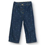 HelloBaby Kız Bebek Denim Pantolon Reçme Paça