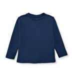 HelloBaby Erkek Bebek Uzun Kol Tshirt İnterlok Bisiklet Yaka Uzun Kol