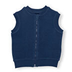 HelloBaby Erkek Bebek Yelek Fermuarlı Ottoman Bisiklet Yaka Atlet Kol