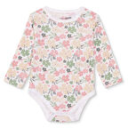 HelloBaby Kız Bebek Uzun Kol Body Ribana Çıtçıtlı Yaka