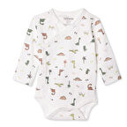 Tiffany Erkek Bebek Zıbın Body İnterlok V Yaka Uzun Kol