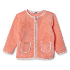 HelloBaby Kız Bebek Welsoft Hırka Bisiklet Yaka Uzun Kol