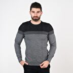 SAN&FA SIFIR YAKA SLİMFİT TRİKO KAZAK