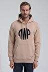 Kapüşonlu Bej Slim Fit Sweatshirt 22FWM64037