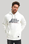 Kapüşonlu Ekru Slim Fit Hoodie 23FWM64051