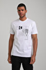 Bisiklet Yaka Beyaz Slim Fit Tişört 24SSM20295