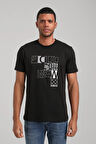 Bisiklet Yaka Siyah Slim Fit Tişört 24SSM20295