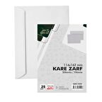 Gen-Of Kare Beyaz Mektup Zarfı 114 x 162 mm 90 Gr Silikonlu 25 li