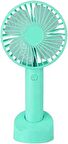 Taşınabilir Mini USB Fan Telefon Standlı El Fanı 3 Kademeli Üfleyici Mini Vantilatör Soğutucu Evde Ofiste Yolda Kullanım 21cm Mini Fan HR023 (MAVİ)