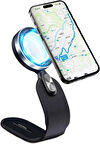 Coverzone Araç İçin Telefon Tutucu Mıknatıslı Güçlü Kavrama 360 Derece Dönebilen Kullanımı Kolay Handsfree Magnetic Holder RT-202