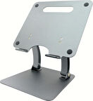 Coverzone Notebook Bilgisayar Standı Açısı Ayarlanabilir Tutucu Tok Alüminyum 10-17 inç Notebooklar ile uyumlu Geniş Taban%100 Tok Alüminyum Alaşımlı Katlanır (ZR751 - Titanium)