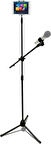 Coverzone  Mikrofon ve Tablet Stant 190cm Maksimum Uzunluk Multi Fonksiyonel 2in1  Katlanabilir Açısı Ayarlanabilir Zemin Üstü - Model 103SP