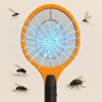 Coverzone Şarjlı Sinek Öldürücü SC-18 - Bas-Çek Düğmeli, Taşınabilir, 50x20 cm, Dahili Fişli, Turuncu Renk