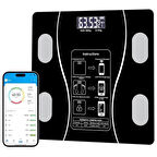 Coverzone Akıllı Vücut Analiz Tartısı - 180Kg, Mobil Uygulama Senkronize, Yağ Kas Su Ölçümü | SQ-YWBD01