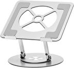 Coverzone X2 Katlanabilir Laptop Standı - Alüminyum Alaşım, 11-17 inç, Portatif, Dayanıklı, Rahat Kullanım S13