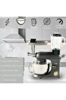 M200 Multi-fonksiyonel 3'ü Bir Arada Döküm Gövde Stand Mikser Kıyma Setli Ve Blender Özellikli 1800w Gri Gold