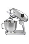 M218 Easy Chef Gümüş Stand Mikser 1800w Motor Gücü 8l Kapasite Dayanıklı Döküm Metal Gövde