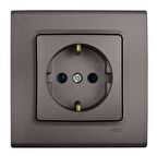 LİNNERA LİFE ANTRASİT TOPRAKLI PRİZ ÇERÇEVELİ