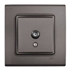 LİNNERA LİFE ANTRASİT TV PRİZİ F KONNEKTÖRLÜ SONLU ÇERÇEVELİ