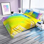 Monohome Perlasera Energy 3D Temalı Pamuk Saten Çift Kişilik Nevresim Takımı