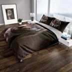 Monohome Perlasera Wolf Eyes 3D Temalı Pamuk Saten Çift Kişilik Nevresim Takımı