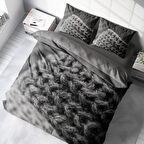 Monohome Örgü 2 3D Temalı Pamuk Saten Çift Kişilik Nevresim Takımı