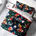 Monohome Watermelon 3D Temalı Pamuk Saten Çift Kişilik Nevresim Takımı