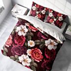 Monohome Goblen Dream Çiçekli Pamuk Saten Çift Kişilik Nevresim Takımı