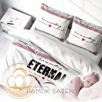 Monohome Eternal 3D Temalı Pamuk Saten Çift Kişilik Nevresim Takımı
