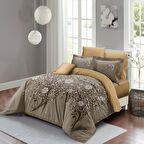 Monohome Autumn 3D Temalı Pamuk Saten Çift Kişilik Nevresim Takımı