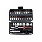 WorldForce 11503 Lokma Takımı 46 Parça S-Ultra 1/4'' Uzatmalı Cırcır