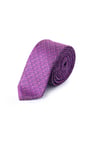 Mor 1 Desenli Micro Casual Kravat