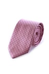 Pembe Desenli Klasik Micro Kravat | STD
