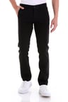 Siyah Regular Fit Düz Yandan Cepli Basic Kanvas Pantolon | 42